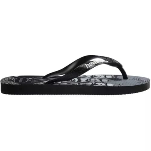 Havaianas Chinelos Star Wars, Preto e Cinza, Estampa Darth Vader e Stormtrooper Unissex