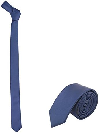 JNJSTELLAMen's Skinny 2" Solid Color Necktie Slim Tie