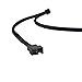 eBoot Sleeved PWM Fan Cable 1 to 2 Converter, 2 Pack, Black