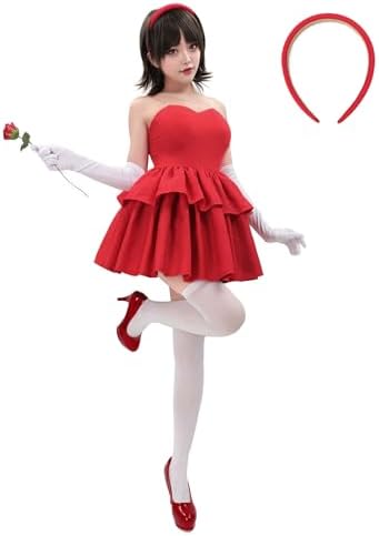Amazon.com: Cuzeolin Mima Costume Dress Womens Red Strapless Tube Dress with Headband Gloves Stockings XS : Clothing, Shoes & Jewelry Amazon.com: Cuzeolin Mima Costume Dress Womens Red Strapless Tube Dress with Headband Gloves Stockings XS : Clothing, Shoes & Jewelry