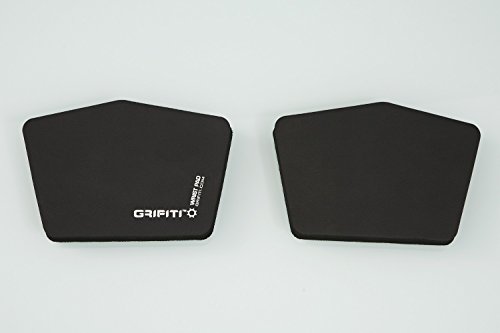 Grifiti Fat Wrist Pad Massdrop Ergodox 2 Piece Set About 6.5 x 4.2 x 0.75 Inch Mirror Image Wrist Rests for Ergodox and Infinity Keyboard Sets (Black Nylon)