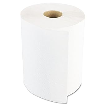 Boardwalk 6254 Hardwound Paper Towels, 8" X 800', One-Ply Bleached White (Case O (798527472898)