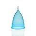 Menstrual Cup Soft Silicone Set - Best Feminine Reusable Period Moon Cups Starter Kit of 2 PCS With Bag - Alternative to Sanitary Napkins instead softcup - Blue Pink Combination Size (Small)