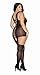 Dreamgirl Women's Plus-Size Tahiti Garter Dress with Attached Thigh-High Stockings