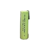 Geilienergy NiMh 1.2V AA 2000mAh Shaver battery with solder tabs for Braun, Norelco, Remington shaver models (Pack Of 1)