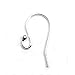 925 Sterling Silver Ear Wire Earwires Ball Dot French Hook Dangle Earring Connector (5 Pairs / 10 Pieces)