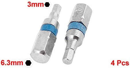 uxcell 4 Pcs Magnetic 3mm Tip H3 Hex Head Screw Driver Bit, Variety pack - Image 4