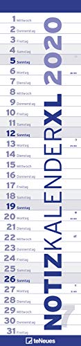 Notizkalender XL blau 2020: Notizkalender teNeues by 