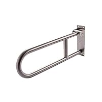 FSLJH Bathroom High-Grade Handrail U Type 304 Stainless Steel WC Safety Support Railing Barrier-Free Elderly Disabled Toilet Handle, No Rust, Non-Slip Durable
