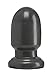 Doc Johnson American Bombshell - Shell Shock - Small - Vac-U-Lock and F Machine Compatible Dildo or Butt Plug - Gunmetal Grey