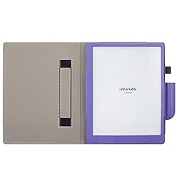 KuRoKo Book Folio Case Cover with Hand Strap and