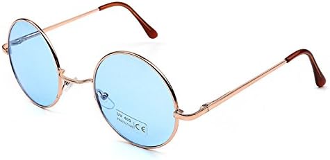 Caixia Women's SJT-TZ Colored Tinted Lens Retro Metal Round Sunglasses