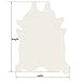 rodeo Genuine Cowhide Rug - Dark Tricolor Leather Hide for Living Room, Bedroom, & Western Home Decor - Natural 6'x8' Real Cowhide Area Rug - Extra Large Size Cowhide Rugs