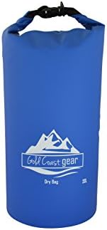 Gold Coast gear Dry Bag Waterproof Sack Multiple Sizes with Shoulder Strap (Dark Blue, 20L)