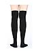 SATINIOR Women Knee Socks High Socks High Thigh Stockings for Cosplay, Halloween, Party, Daily Wear, One Size (Black), approx. 50 cm/ 19.7 inches