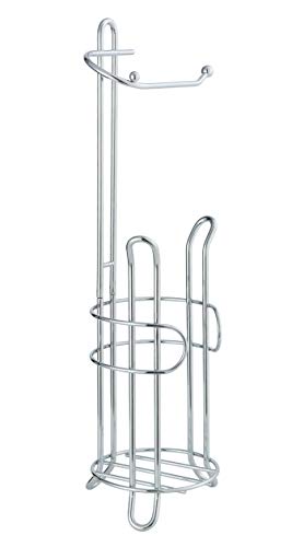 image for SunnyPoint Bathroom Toilet Tissue Paper Roll Storage Holder Stand with