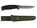 Morakniv Companion Fixed Blade Outdoor Knife with Sandvik Stainless Steel Blade, 4.1-Inch, Military Green primary