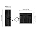 ECOSUSI Pencil Case Pencil Pouch Pen Bag PU Leather Pouch Roll Up Purse for Work, Office, Black