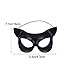 LUOEM Black Eye Half Face Mask Sexy Mask Halloween Costumes for Halloween masquerade Costume Party Ball Fancy Dress (Black)