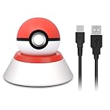 Stand and Charger for Nintendo Switch Pokeball Plus, Charging Cord and Bracket Mount for Lets Go Pikachu Lets Go Eevee Pokeball Plus Controller with a USB Type C Charging Cable - 2.8ft