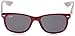 Ray-Ban Junior Kids' RJ9052S New Wayfarer Square Sunglasses, Red Fuchsia On Grey/Dark Grey, 47 mm