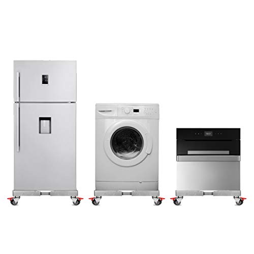 Furniture Dolly Roller Movable Base Size Adjustable with 8 Locking Rubber Swivel Wheels,Pedestal Telescopic Base for Portable Washing Machine Refrigerator Washer Dryer. - Thumbnail 7