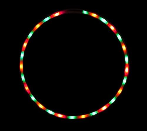 The Hoop Shop® LED Hula Hoop - 28 Color Strobing LED Lights - Multiple Sizes Available - Rainbow Gum (34)