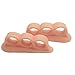 Duorui 2 Pairs Gel Hammer Toe Pads, Hammer Toe Cushion, Overlapping Toes, Toe Straightener, Pain Relief for Curled Toe … (Beige)