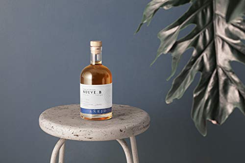 Tequila Nueve B Añejo - Premium Tequila aus 100% blauer Weber Agave - 38% vol. 0,7l Flasche – Bild 4