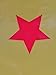 L LIFETIME Party Favor Plastic Goodie Bags with Handles- Theme Birthday Supplies Gift Bag for Kids and Adults - Red Star (24 Pack)