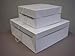 Square Hat Box in white color