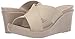 Crocs Women's Leigh II Cross-Strap Wedge Sandal, oyster/cobblestone, 8 M US