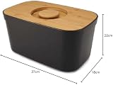Joseph Joseph Bread Bin with Cutting Board Lid Black 8 view 5