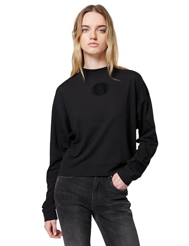 G-Star Femme Haut Mock Graphic Loose, Noir (dk black D23868-C954-6484), XXS