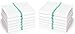 Premia Kitchen 12 Green Dish Towels - Absorbent 100% Cotton Herringbone (14