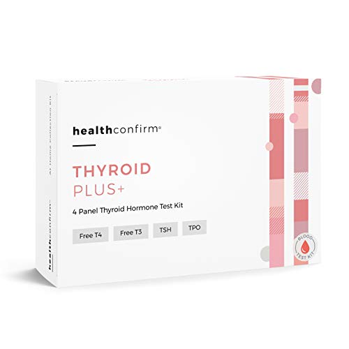 HealthConfirm Thyroid Plus AtHome Test Kit 4 Panel Thyroid Hormone Blood Collection Kit