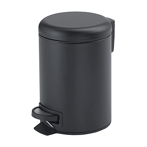 Gedy Potty Bin, Stainless Steel, Black, Large