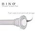 BINO 'Doric' Adjustable Shower Curtain Rod | White | Aluminum | 42