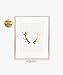 Antlers Gold Foil Decor Print Bohemian Boho Chic Metallic Poster Modern Wall Art 5 inches x 7 inches B13