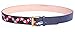 Yuangu Men's Coral Snake Print 38-mm Italian Leather Belt (105cm/41.3inch (34-36), Black)