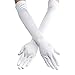 qnprt 1920s Opera Satin Long Gloves 19.5