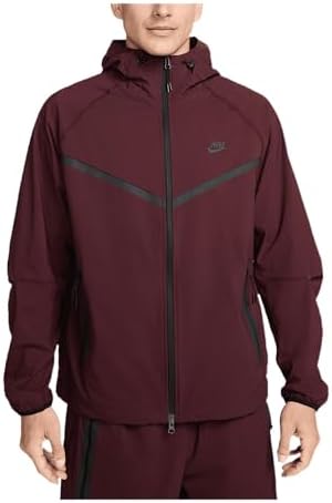 Amazon.com: Nike Tech Men's Woven Jacket (HM7151-652, Burgundy