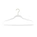 NEW EXCLUSIVE INNOVATION by Closet Complete: COMPLETELY CLEAR, Space Saving, INVISIBLE HANGERS, Ultra-Thin ACRYLIC HANGERS, GOLD Hooks, Set of 10