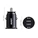AUKEY Car Charger with 24W Output, Aluminum Alloy Flush Fit & 4.8A Dual USB Ports for iPhone Xs/Max/XR/X, iPad Air/Pro, Samsung Galaxy Note8 and More - Black