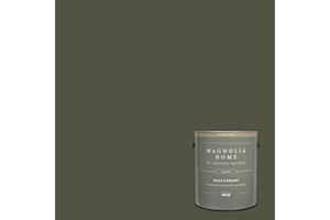 KILZ Magnolia Home by Joanna Gaines Classic Interior Wall, Ceiling, Trim Paint and Primer, Satin Finish, 1 Gallon - STEP STOOL GREEN