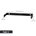 StarTech.com 1U Hinged Wall Mount Patch Panel Bracket - 4 inch Deep - 19