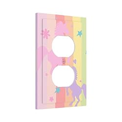 ShinyLuck Rainbow Unicorn 1 Gang Electrical Duplex