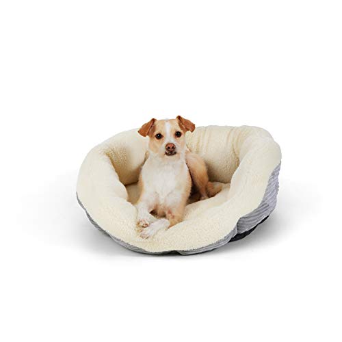 AmazonBasics Round Warming Pet Bed, 24Inch Pricepulse