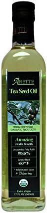 Arette Foods OCT 500 Organic Tea Seed Oil, 17 Ounce