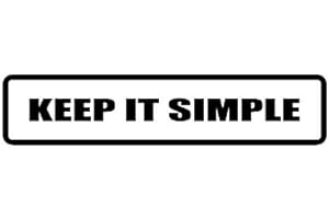 BEACH GRAPHIC PROS 2" wide helmet hard hat KEEP IT SIMPLE. Printed funny saying bumper sticker decal for any smooth surface such as windows bumpers laptops or any smooth surface.
